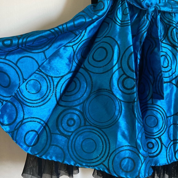 🌞Jona Michelle Turquoise&Black Circular Design Great Dress for Holidays C - Picture 8 of 10